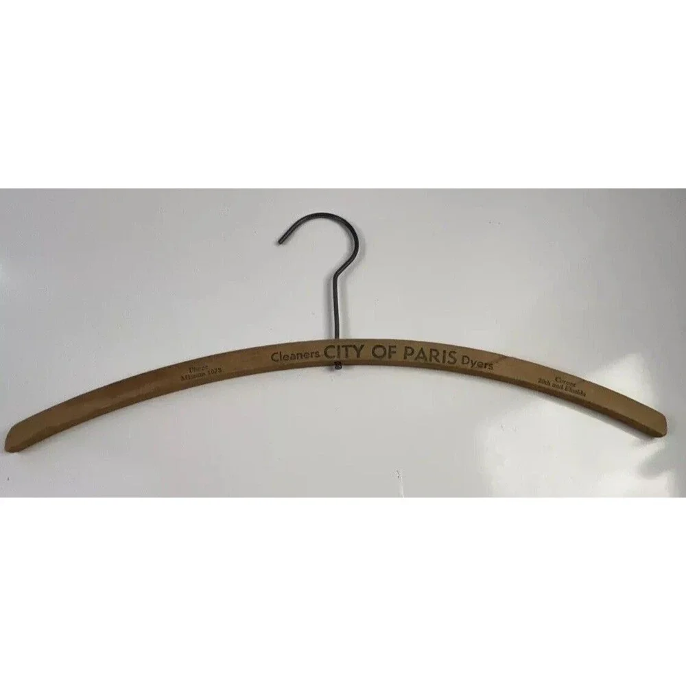 Wood Hangers Mixed Lot of 3 Vintage Jacket/Pant/Dress